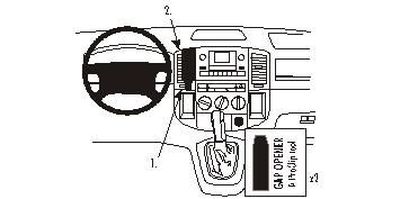 Toyota Corolla Verso 02-03, Centrerad