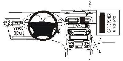 Mercedes Benz C-Klass 00-06, Vinklad, Hög