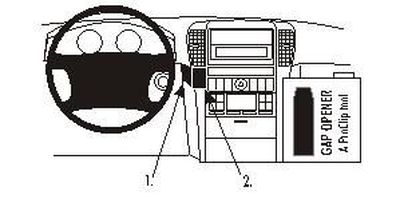 Kia Sorento 02-07, Centrerad, Brun Träpanel