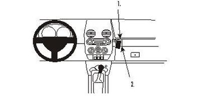 ProClip Monteringsbygel Volkswagen Beetle 98-11, Vinklad