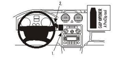 Volkswagen Caddy 04-15, Centrerad