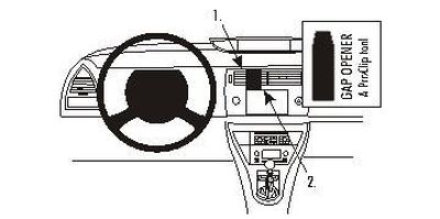 Citroen C4 05-10, Centrerad, Navigationsskärm