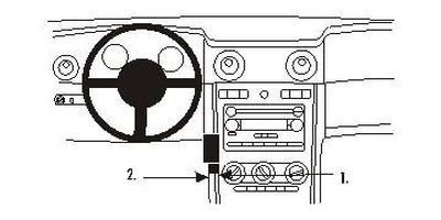 Ford Mustang 05-09, Centrerad, Låg
