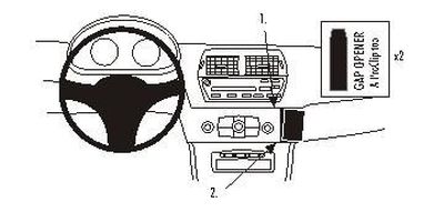 ProClip Monteringsbygel BMW Z4 03-08, Vinklad