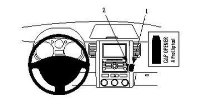 Nissan X-Trail 08-13, Vinklad, Navigationsskärm