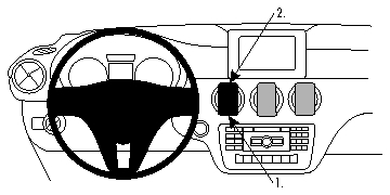 Brodit ProClip, Mercedes Benz GLA-Class 13-19