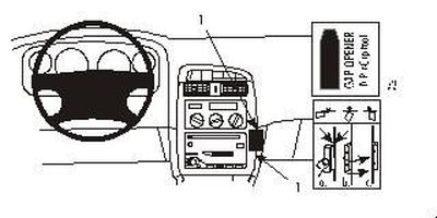 ProClip Monteringsbygel Toyota Avensis 98-02