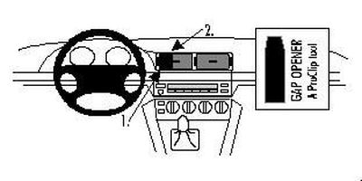 ProClip Monteringsbygel BMW 520-540/M5 E39 96-03