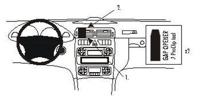 ProClip Monteringsbygel Mercedes Benz C-Klass 00-06