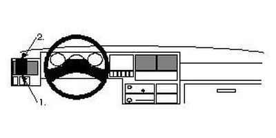 ProClip Monteringsbygel Volkswagen Caravelle 91-95