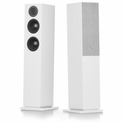 Audio Pro A48 aktiva golvhögtalare med Wi-Fi, vitt par