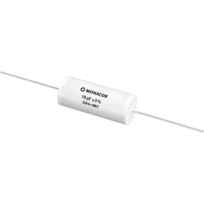 Monacor MKTA-100 MKT-kalvokondensaattori, 10 µF, 250 V