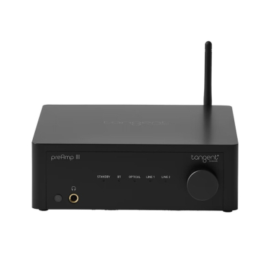 Tangent PreAmp III stereovahvistin Bluetoothilla, DAC:lla ja RIAA:lla