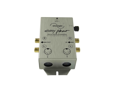 Analogis Easy Phono RIAA-esivahvistin DIN- ja RCA-liitännöillä