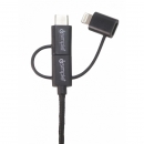 iSimple 3in1 USB laddning - USB C/ Micro / Lightning ryhmässä Autohifi / Älypuhelin autossa / Tarvikkeet @ BRL Electronics (403IS9406)