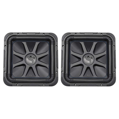 Kicker Solo-Baric L7S124, nelikulmainen 12 tuuman bassoelementti, 2x4 ohmia