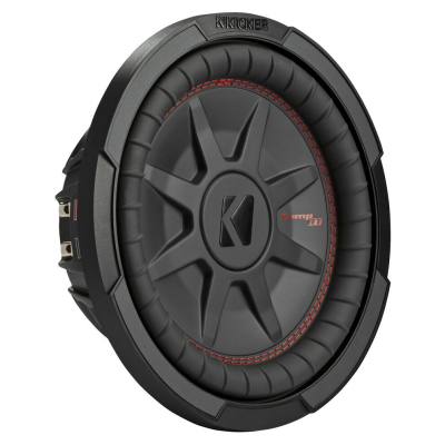Kicker CompRT CWRT102, 10 tuumaa bassoelementti, 2 x 2 ohmia