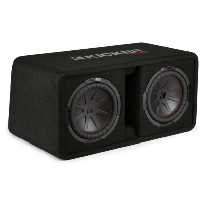 Kicker CompR DCWR102, 2 x 10 tuumaa subwooferkotelo, 2 ohmia