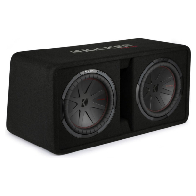 Kicker CompR DCWR122, 2 x 12 tuumaa subwooferkotelo, 2 ohmia