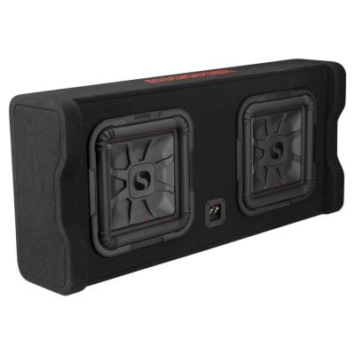 Kicker Solo-Baric DL7TDF122, 2 x 12 tuumaa subwooferkotelo, 2 ohmia