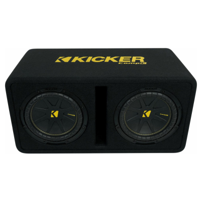 Kicker CompC DCWC102, refleksikotelo 2x10 tuuman subwoofereilla, 2 ohmia
