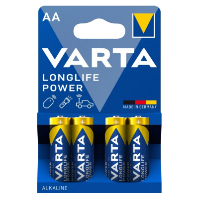 Varta Longlife Power AA, alkaliparistot, 4 kpl
