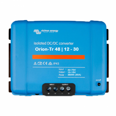 Victron Orion-Tr DC-DC-muunnin, 48V sisään 12V ulos, eristetty 30A