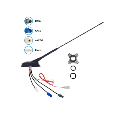 Kattoantenni AM/FM DAB+ GNSS aktiivinen