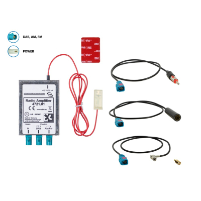 Antenni jakaja AM/FM DAB+, DIN(f)>DIN(m)