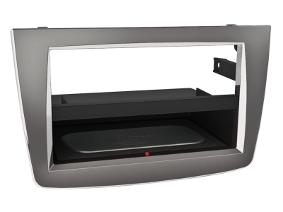 2-DIN Asennuskehys Inbay Alfa Romeo Mito, hopea