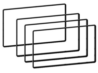 Etäisyyskehys 2-DIN 2,5 mm/3 mm