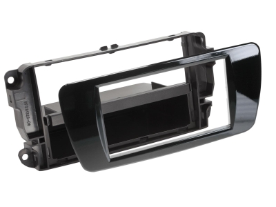 Asennuskehys 2-DIN varustetaskulla Seat Ibiza, piano musta