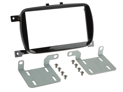 Asennuskehys 2-DIN Fiat 500, piano musta