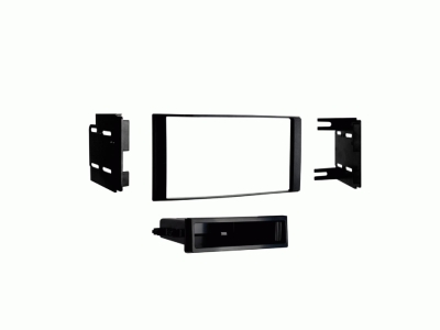 Asennuskehys 2-DIN säilytyslokerolla Nissan Micra/Note/Versa, musta