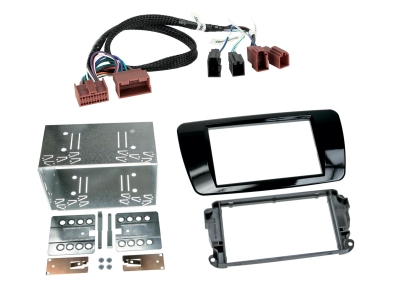 ACV Asennuskehys 2-DIN Seat Ibiza, piano musta