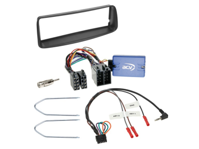 1-DIN Kit Peugeot 206 SWC/antenniadapteri