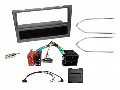 1-DIN asennussarja säilytyslokerolla Opel, analoginen/SWC