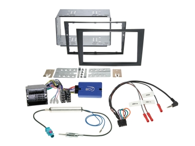 ACV Asennussarja 2-DIN Opel, hiilenharmaa kumipinta