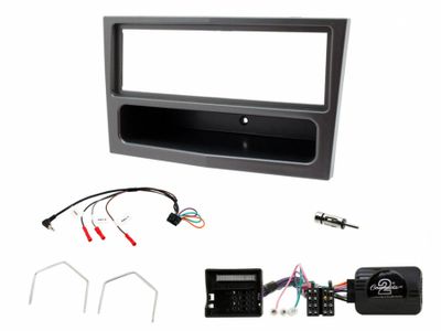 Installationskit Opel Astra 04-10, Antracit-metallic, Enkel-Din