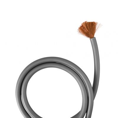 Auto-Connect 2 metrin virtajohto CCA 20mm², harmaa