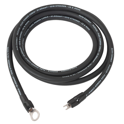 Auto-Connect 2.5 metrin virtajohto CCA 21.6mm², musta