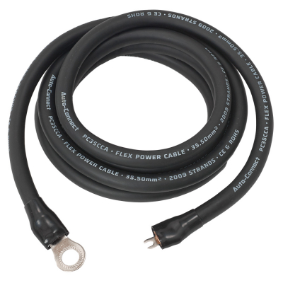 Auto-Connect 2.5 metrin virtajohto CCA 35.5mm², musta