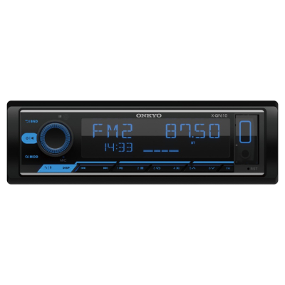 Onkyo X-QF610, Bluetooth-autosoitin, jossa 2 paria linjalähtöjä