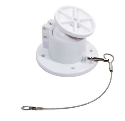 Vridbart väggfäste vit L, styck