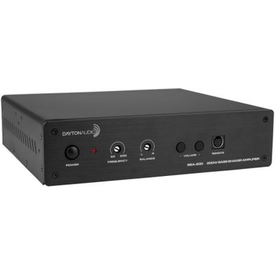 Dayton Audio BSA-200 bryggningsbar förstärkare med lågpassfilter