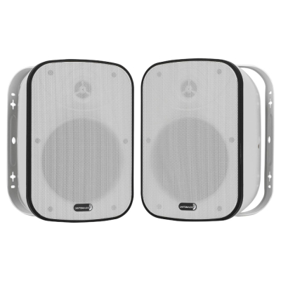 Dayton Audio IO65XTW, 6,5 tuuman ulkokaiutin, 70/100V-tuki, valkoinen pari