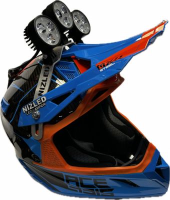 NIZLED Extreme Enduro LED-hjälmkit 3XE30 5k varmvit, li-ion batteri 15 Ah, (3x60g/90w)