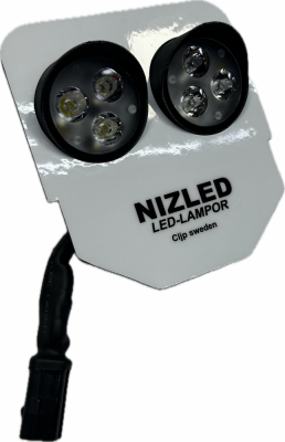 Dubbelfäste 60w Husqvarna 2024-, kallvit 2xE30