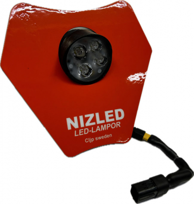 Singelkåpfäste 2,5/50w KTM 2024-, orange, kallvit 1xE406k NIZLED