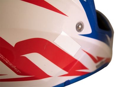 Klisterreflex för hjälm (vit) 4st ca: 5x2cm